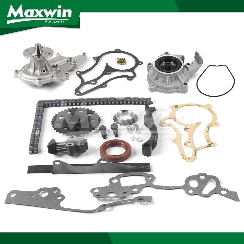 Timing Chain Kit Oil Water Pump Fit Toyota 4Runner Pickup 22R Heavy Duty 2.4L - Изображение 1 из 4