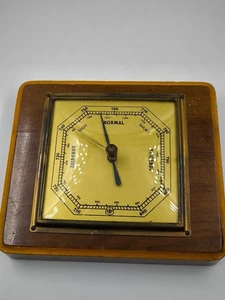 Vintage Sbf Holz Barometer Wetterstation Funktionierendem - Bild 1 von 8