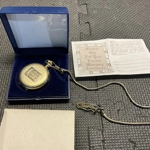 Functional Gold Tone Vintage Pepsi-Cola Pocket Watch, Original Packaging! (4th) - Picture 1 of 11