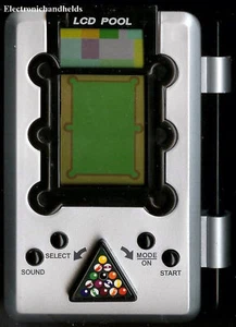 EXCALIBUR BILLIARDS POOL ELECTRONIC HANDHELD VIDEO LCD GAME TRAVEL BOARD STICK - Picture 1 of 1