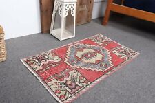 Vintage Rugs, Turkish Rug, 1.4x2.6 ft Small Rug, Antique Rug, Colorful Rugs