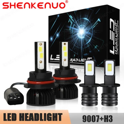 9007+H3 para Eagle Vision 1993-97 LED Faros Antiniebla Kit combinado 7000LM Foto 1 de 4