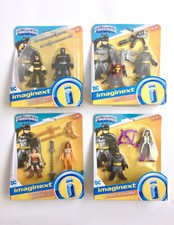 Imaginext DC Super Friends 4 Lot Black Bat Ninja Batman Firefly Huntress Cheetah