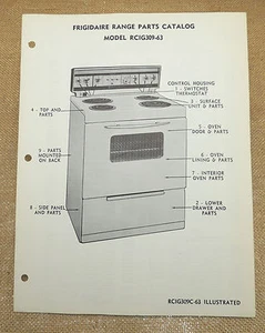 Catálogo de piezas de rango eléctrico Frigidaire RCIG309-63 - Imagen 1 de 1