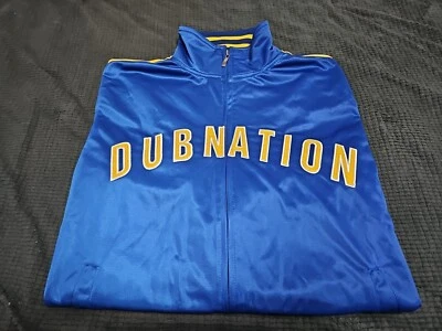 Chaqueta Golden State Dub Nation Warriors Cremallera Completa Calentamiento Pista Renegado Talla 2XL  Foto 1 de 4