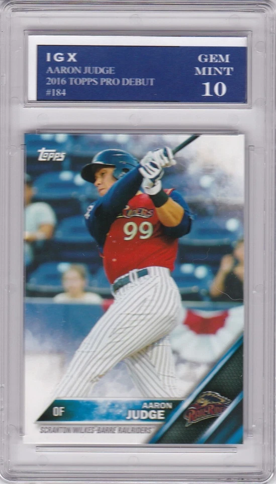 AARON JUDGE ROOKIE CARD 2016 Topps Pro Debut RARE GEM MINT 10 $$ RC NY YANKEES! - Image 1 of 1