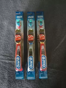 3X Oral-B Toothbrush Stages Soft Cars Kids 5-7 Years Random Designs - Picture 1 of 3