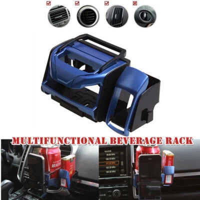 Suporte para garrafa copo garrafa lata plástico com clipe para saída de carro ventilação ar bebida - Imagem 1 de 4