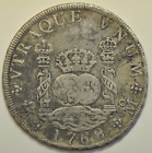 mw25159 Mexiko; Silbersäule-Typ 8 Reales 1768 MB MF Charles III KM#105