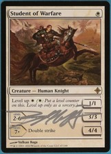 Student of Warfare Rise of the Eldrazi NM Rare SIGNED CARD (103201) ABUGames