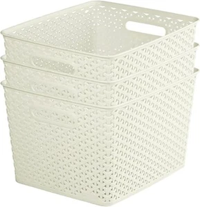 6 Curverboxen groß 18 Liter creme - Bild 1 von 1