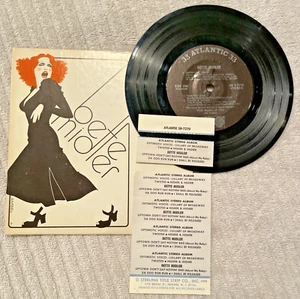 Bette Midler Compact Jukebox EP 33 RPM Atlantic SD-7270 Used VG+ w/ title strips - Picture 1 of 13