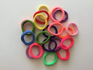 Ponytail Hair Bands Pack of 20 Assorted Colours - Picture 1 of 2