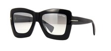 TOM FORD FT0664 01C Sunglasses Shiny Black Frame Smoke Mirror Lenses 55mm