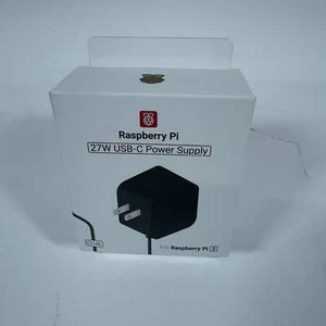 New Raspberry Pi 27W USB-c Power Supply 27 W Non Modular 27W USB-C Power Supply - Afbeelding 1 van 7