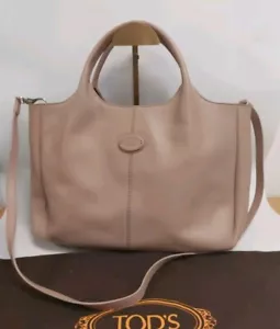 Tods Piccolo Med Shopper Bag Blush Pink BNwoT (O32) - Picture 1 of 8