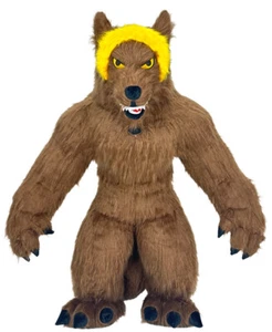 Aufblasbares Kostüm Wolf Plüsch Erwachsene Fursuit Tier Maskottchen Overall Cosplay Party - Bild 1 von 10