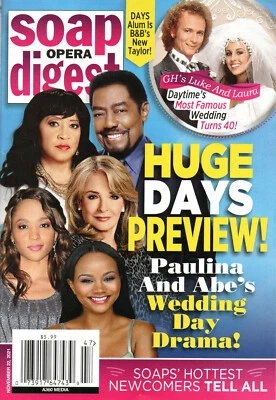 SOAP OPERA DIGEST November 22 2021 Jackee Harry Lauren Koslow Days of Our Lives - Image 1 of 4