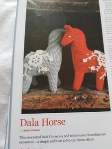 IRENE STRANGE DALA HORSE BEAUTIFUL SCANDI 12" TOY CROCHET PATTERN SEE DESC - Picture 1 of 1