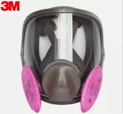6800+2091 filter Full Face Reusable Respirator Size Medium Full Face Gas Mask - Image 1 of 4