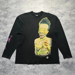 De colección David Bowie Exterior 1995 Manga Larga Para Hombre Talla XL Manga Larga Negro - Imagen 1 de 12