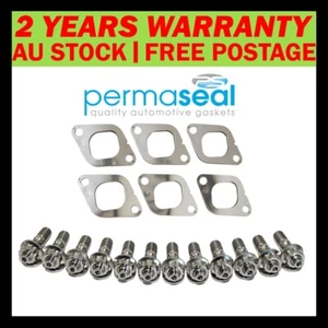 Permaseal Exhaust Manifold Titanium Studs&Gasket For Nissan Patrol GU Y61 4.2L - Picture 1 of 6