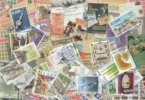 Finland - Aland Stamps 200 different stamps Cover