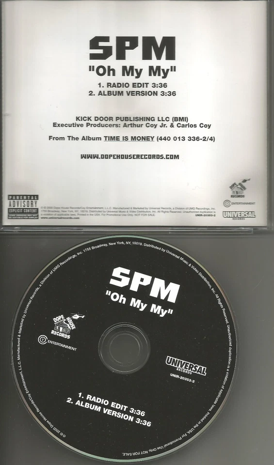 South park Mexican SPM Oh My My w/ RARE RADIO EDIT PROMO DJ CD Single USA MINT - Image 1 of 1