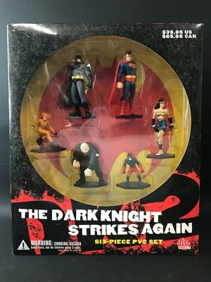 Juego de 6 figuras de acción de PVC de DC Direct The Dark Knight Strikes Again 2001 NUEVO Foto 1 de 4