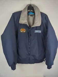Vtg Nylon HOGAN INTERNATIONAL truck driver driving uniform jacket Size XL Patch - Picture 1 of 6