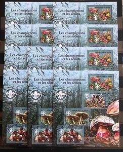 10x Flora / Mushrooms / Nature on stamps Niger -  CTO - R - Picture 1 of 1