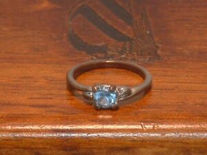 Pre-Owned Vintage Women’s Copper Light Blue Stone Fashion Ring (Sz 6 1/2)