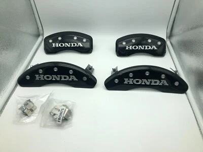 MGP CALIPER COVERS 2003-2007 HONDA ACCORD 4 CYLINDER BLACK NEW OVERSTOCK - Image 1 of 4