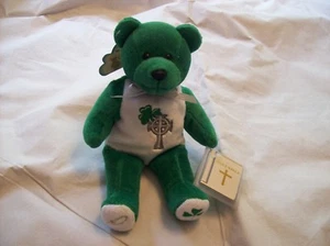EL OSO SANTO ORIGINAL CON ETIQUETAS VERDE IRLANDÉS GRAN COLECCIONABLE - Imagen 1 de 7