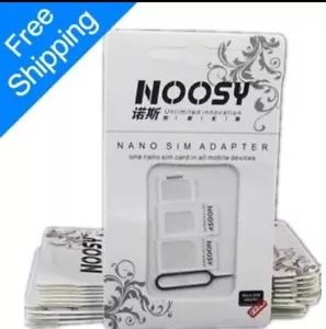 {3 PACK} 4 IN 1 PACK NANO TO MICRO & STANDARD SIM CARD ADAPTER - Picture 1 of 2