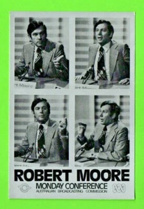 1978 Robert Moore ABC TV broadcaster MONDAY CONFERENCE postcard AU radio news - Bild 1 von 2
