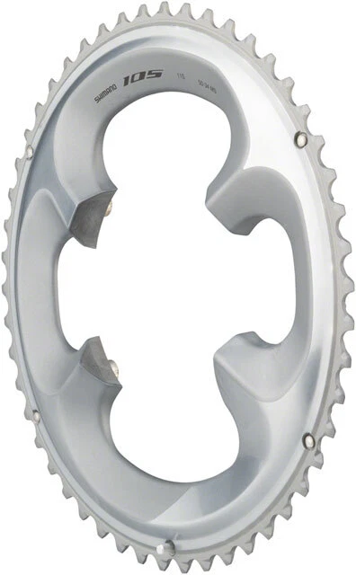 Shimano 105 Fc-r7000 50t 4x110 BCD Asymmetric Chainring Silver