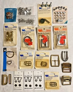 ~1 pound mostly Dritz NIP sewing accessories buckles, snaps, attachers, D-rings+ - Picture 1 of 7