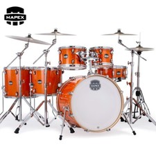 Mapex Mars Maple 6-Piece Studioease Drum Shell Pack Glossy Amber MM628SFUOG