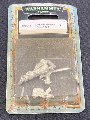 40K Praetorian Imperial Guard Commissar NIB Metal 8033A (C) OOP  #1027 - Image 1 of 2