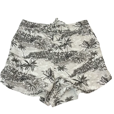 Volcom Shorts Womens Size S White Board Short Palm Tree Elastic Waist  Nwot $50 - Image 1 of 4