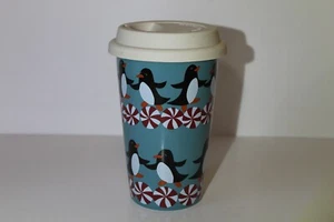 St. Nicholas Square 12 oz Penguin Ceramic Travel Mug - Picture 1 of 10