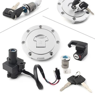 For Honda CB400 92-98 CB1 CB400F 89-91 Ignition Switch Fuel Gas Cap Lock Key Set Foto 1 de 4