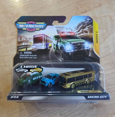Hasbro Micro Machines 2020 ultra raro Gold Chase Series 2 #06 Micro City Bus Foto 1 de 4