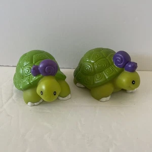 Fisher Price Little People Arca di Noè coppia animali alti tartarughe lumaca verde mare - Foto 1 di 1