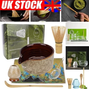 Bamboo Matcha Whisk Set Powder Brush and Preparing Brush for Green Tea - Picture 1 of 84