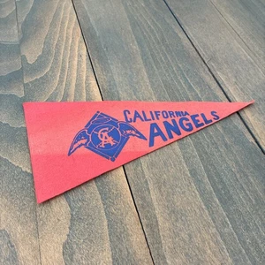 Vintage 1960s California Angels MLB Mini Pennant 4" x 9"  Second Logo  (ST) - Picture 1 of 5