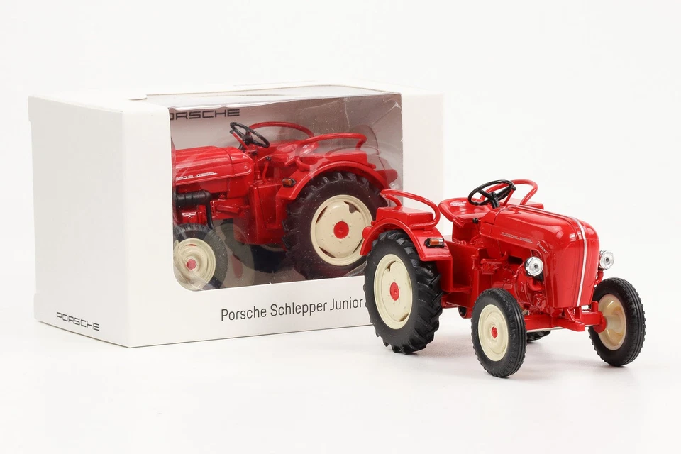 1:24 Porsche Diesel Trattore Junior Trattore Rosso Museo - Immagine 1 di 3