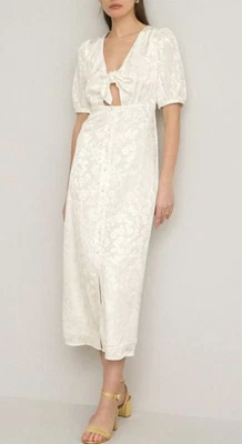 La Redoute White Floral Midaxi Dress Size 14 - Image 1 of 4