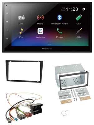 Pioneer USB Bluetooth DAB 2DIN MP3 Autoradio für Opel Corsa C Signum Vectra B ab - Bild 1 von 4